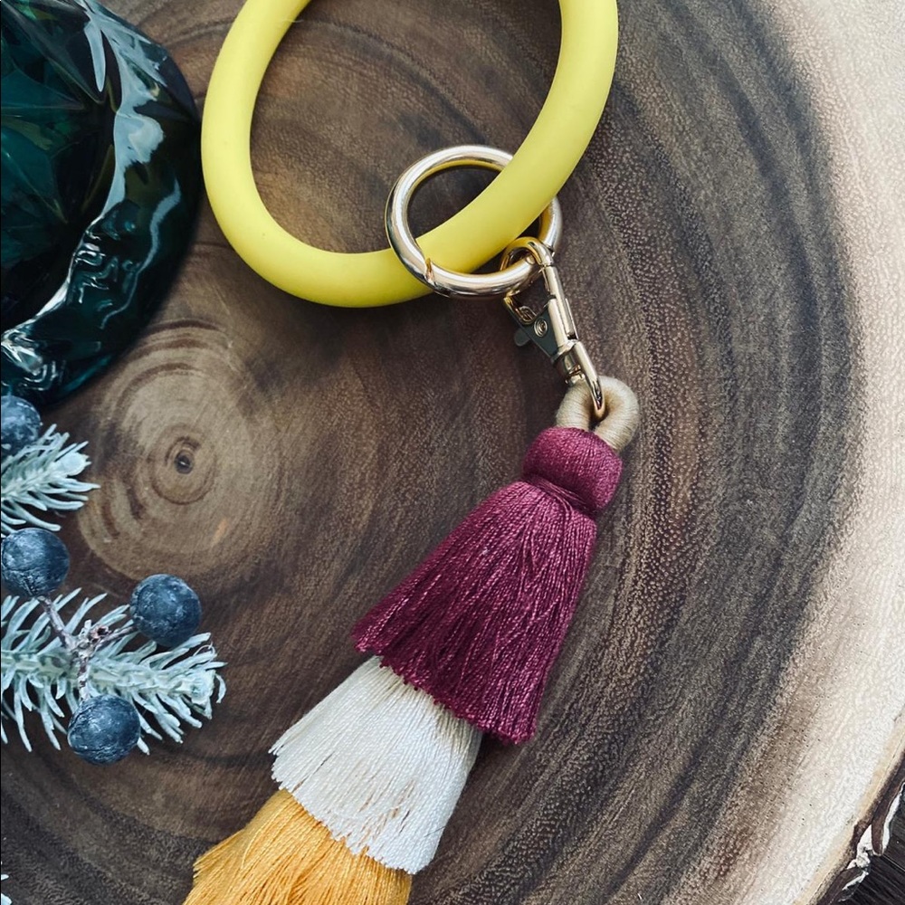 NEW Key Chain Wrist with Tassel